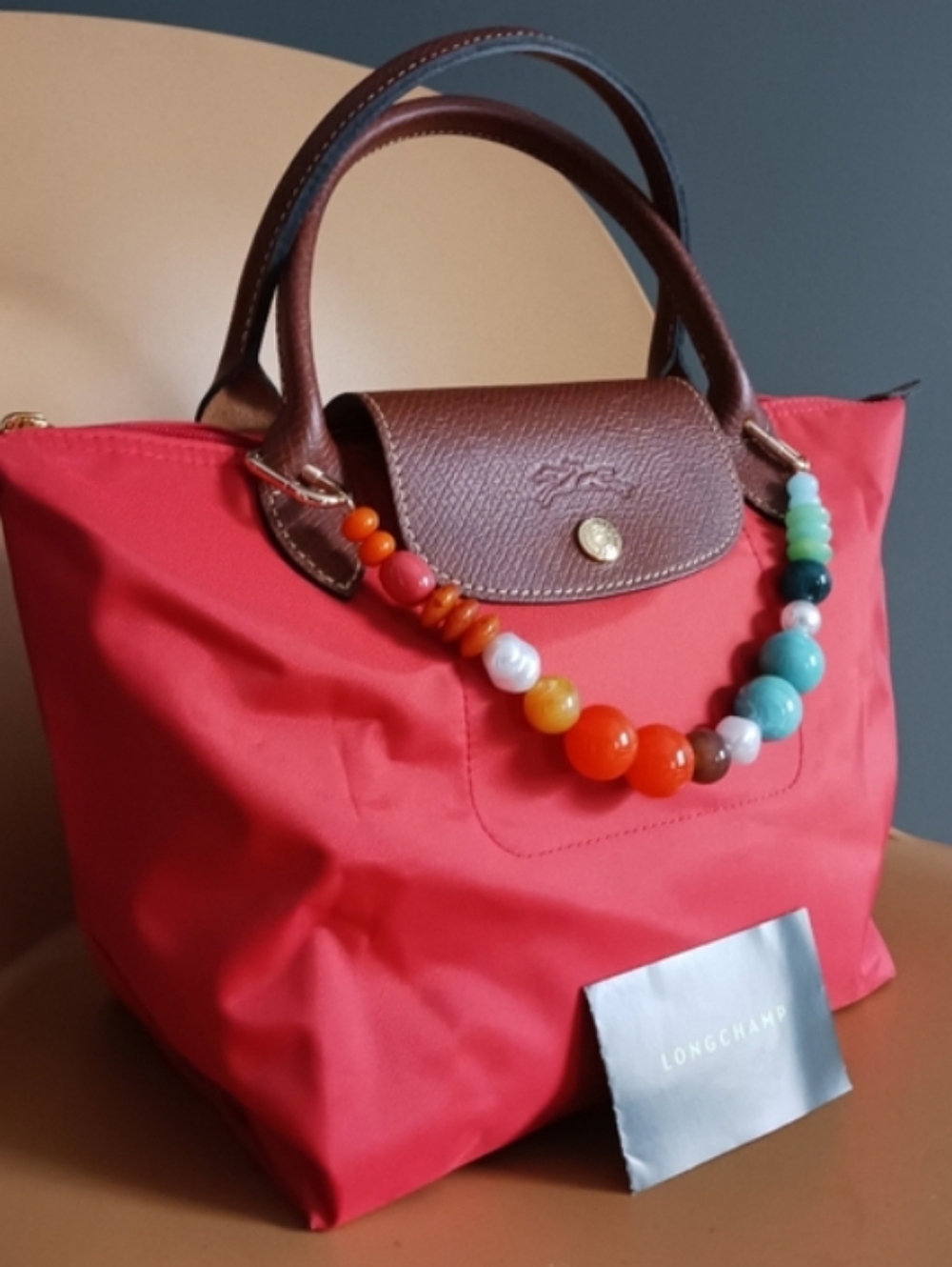 Longchamp Le Pliage Tote Bag, Foldable Pink - Picture 2 of 15